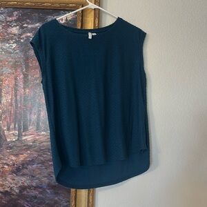 Cotton blouse teal size M